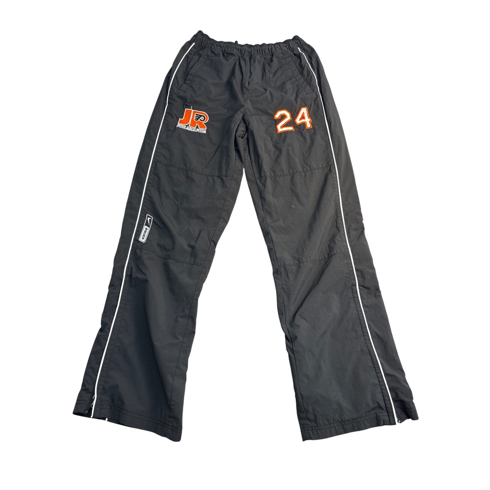 Nike Bauer Philadelphia Flyers Junior Flyers Hockey Warm Up Pants Black Mens M